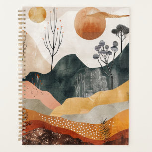 Boho Abstract Landscape (15) Planner