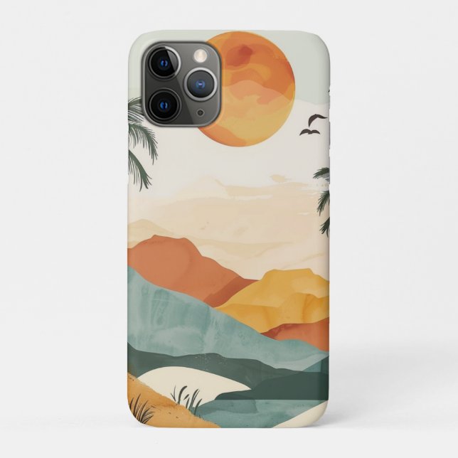 Boho Abstract Landscape (16) Case-Mate iPhone Case (Back)