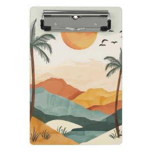 Boho Abstract Landscape (16) Mini Clipboard