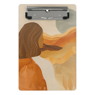 Boho Abstract Landscape (17) Mini Clipboard