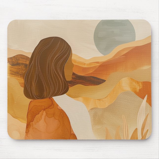 Boho Abstract Landscape (17) Mouse Pad (Front)