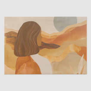 Boho Abstract Landscape (17) Tissue Paper