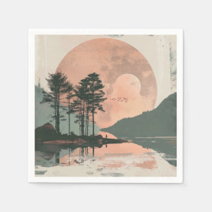 Boho Abstract Landscape (1) Napkin