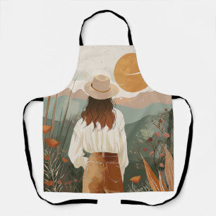 Boho Abstract Landscape (20) Apron