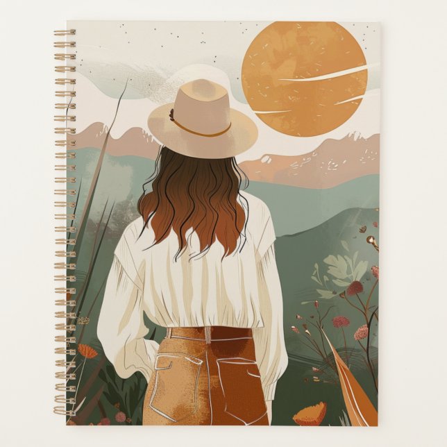 Boho Abstract Landscape (20) Planner (Front)