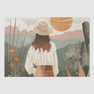 Boho Abstract Landscape (20) Tissue Paper