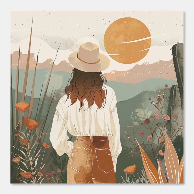 Boho Abstract Landscape (20) Wallpaper (Front)