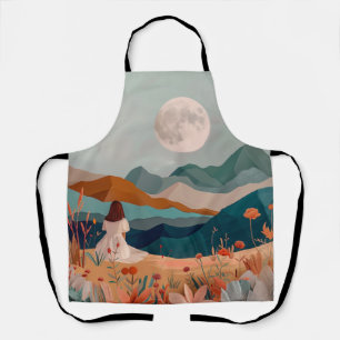 Boho Abstract Landscape (21) Apron