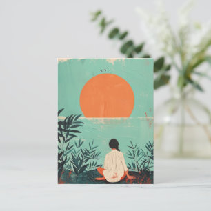Boho Abstract Landscape (22) Postcard