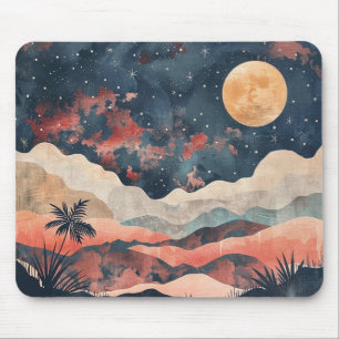 Boho Abstract Landscape (24) Mouse Pad