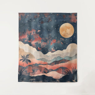 Boho Abstract Landscape (24) Tapestry