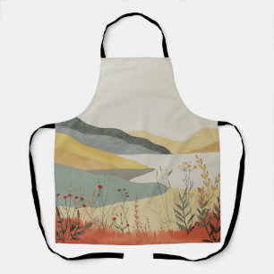 Boho Abstract Landscape (25) Apron