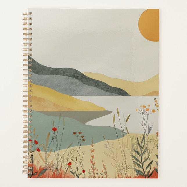 Boho Abstract Landscape (25) Planner (Front)