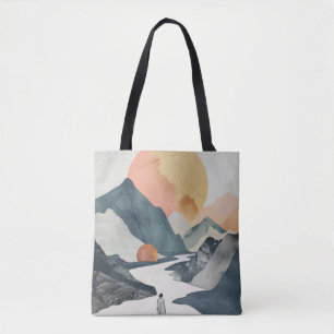 Boho Abstract Landscape (2) Tote Bag