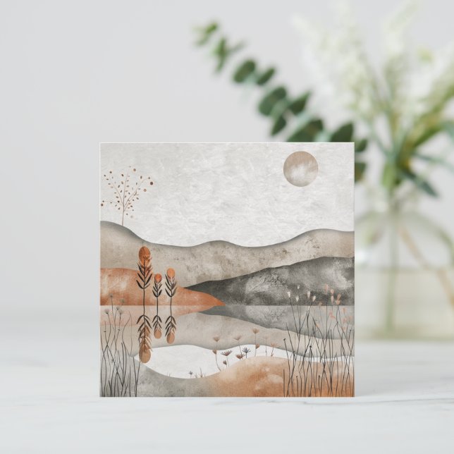 Boho Abstract Landscape (3) (Standing Front)