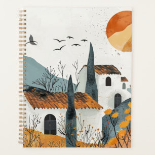 Boho Abstract Landscape (4) Planner