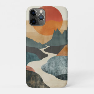 Boho Abstract Landscape (5) iPhone 11 Pro Case