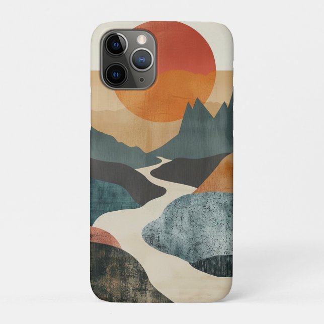 Boho Abstract Landscape (5) Case-Mate iPhone Case (Back)