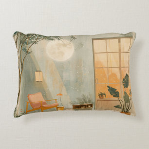 Boho Abstract Landscape (6) Decorative Cushion