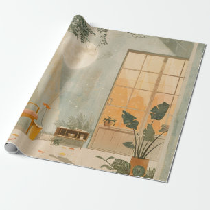 Boho Abstract Landscape (6) Wrapping Paper