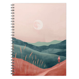 Boho Abstract Landscape (7) Notebook