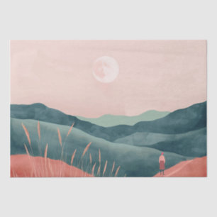 Boho Abstract Landscape (7) Tissue Paper