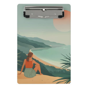 Boho Abstract Landscape (9) Mini Clipboard