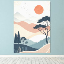 boho abstract landscape 