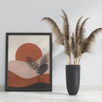 Boho Abstract Landscape Sunset