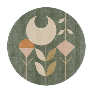 Boho Abstract Lily Cutting Board
