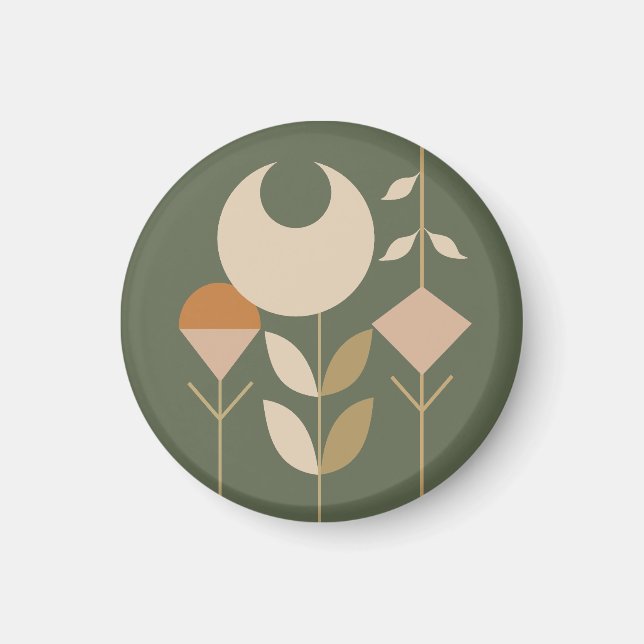 Boho Abstract Lily Magnet (Front)