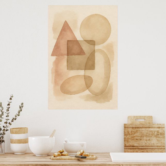 Boho Abstract Minimalist Wall Art (Kitchen)