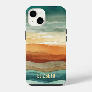 Boho Abstract Pattern iPhone 14 Case