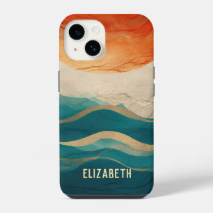 Boho Abstract Pattern iPhone 14 Case