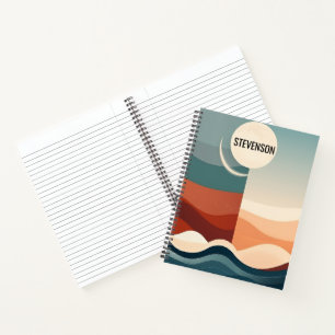 Boho Abstract Pattern Notebook