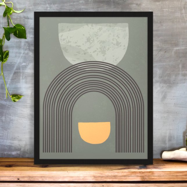 Boho Abstract Rainbow Illustration Design Poster (Creator Uploaded)