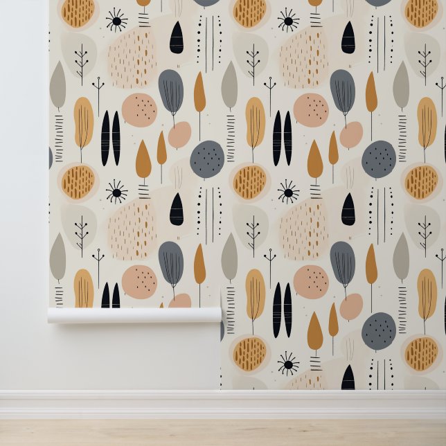 Boho Abstract Retro Popular Collection Wallpaper (Application)