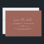 Boho Abstract | Rust Maple Horizontal  Save The Date<br><div class="desc">Boho Abstract | Rust Maple Horizontal Wedding Save the Date Card</div>