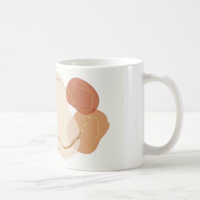 Boho Abstract Shapes Coffee Mug (Right)