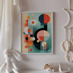 Boho Abstract Shapes Digital Wall Art