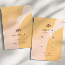 Boho Abstract Shapes Earring Display with Logo