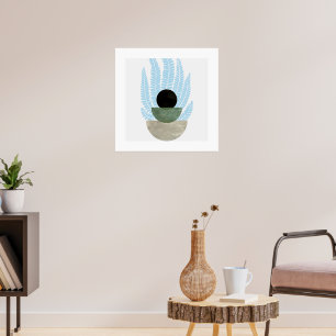 Boho Abstract Shapes Poster