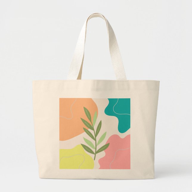 Boho abstract tote bag (Front)