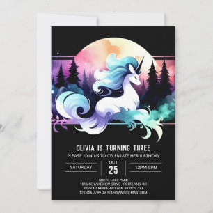Boho Adorable Horse Birthday Invitation