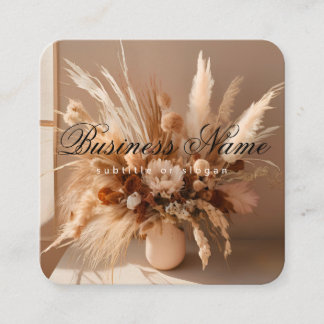 Boho | Aesthetic | Dried Floral | Business Card
