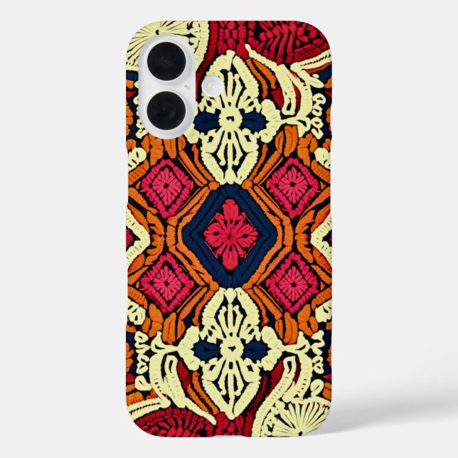 Boho Aesthetic Faux Crochet  Case-Mate iPhone Case (Back)