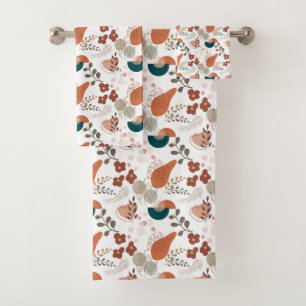 BOHO Aesthetic Pattern A10 Bath Towel Set