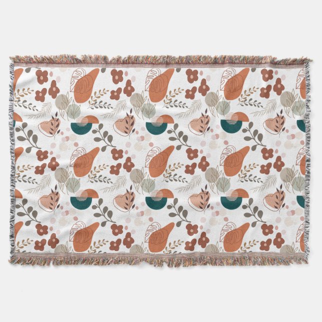 BOHO Aesthetic Pattern A10 Throw Blanket (Front)