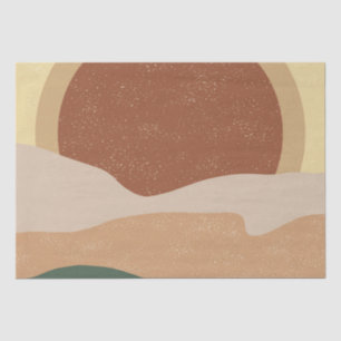 Boho Aesthetic Sunset Modern Art Tissue Paper