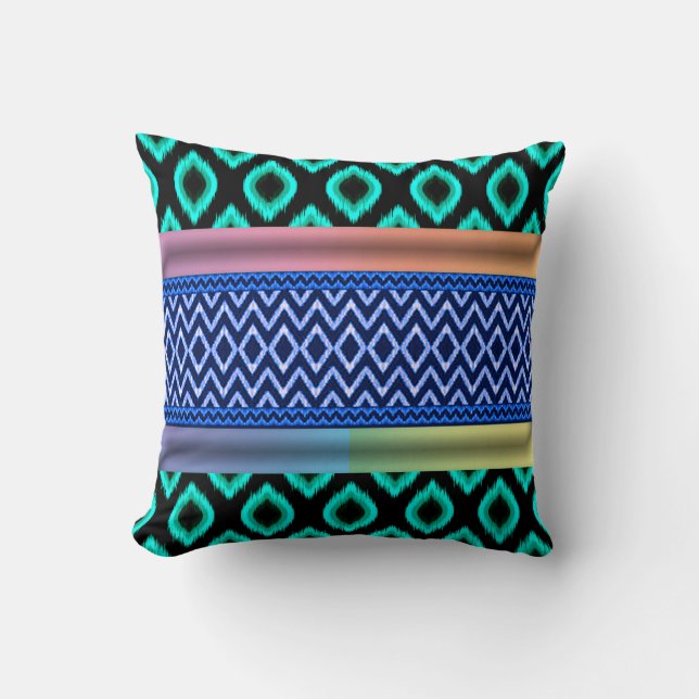 Boho Afro Ethnic  Cushion (Front)